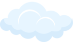 A stylized image of a cloud